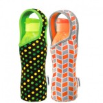 Eco Bottle with Fliptop Cap 750ml with Pouch Orange Green